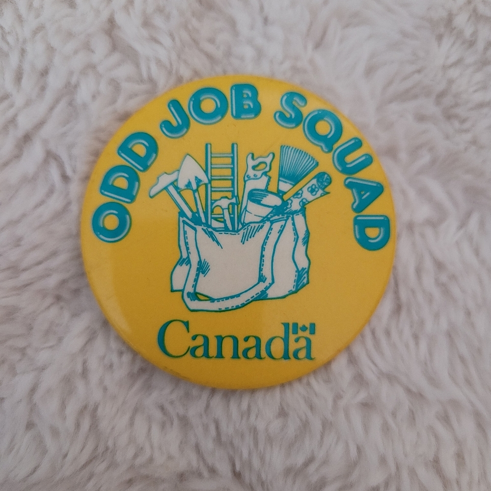 Vintage Pin: Canadian Odd Job Squad Button